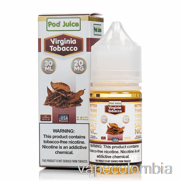 Vape Recargable Virginia Tabaco - Jugo De Vaina - 30ml 20mg